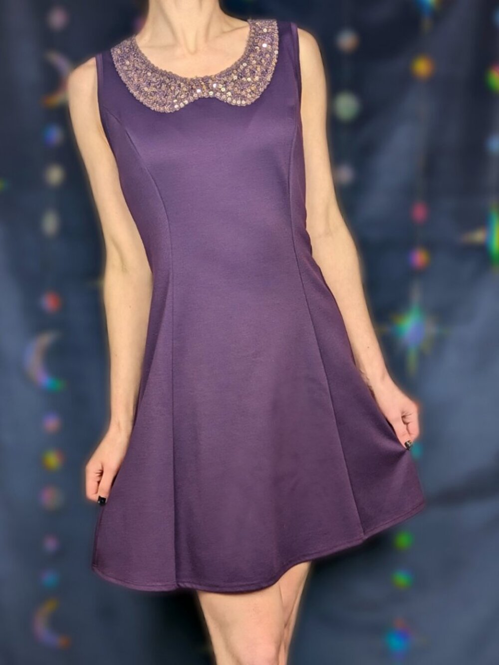 ModCloth Embellished Faux Collar Mod Dress